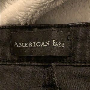 American Bazi distressed black jeans